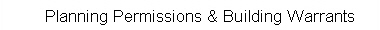 Planning Permissions